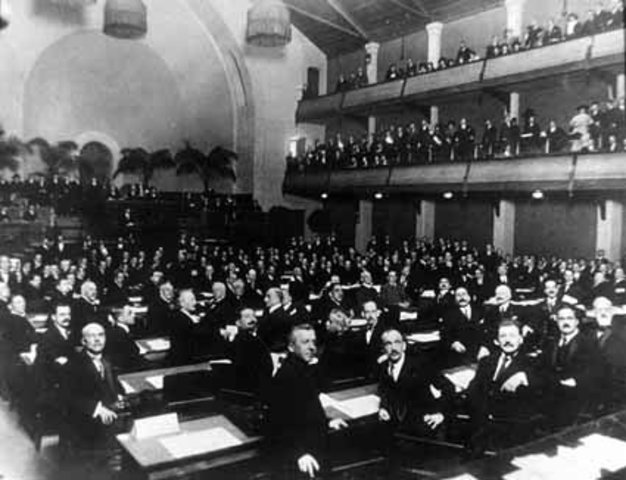 The First Meeting of the League of Nations