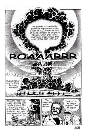 The Atomic bomb explodes