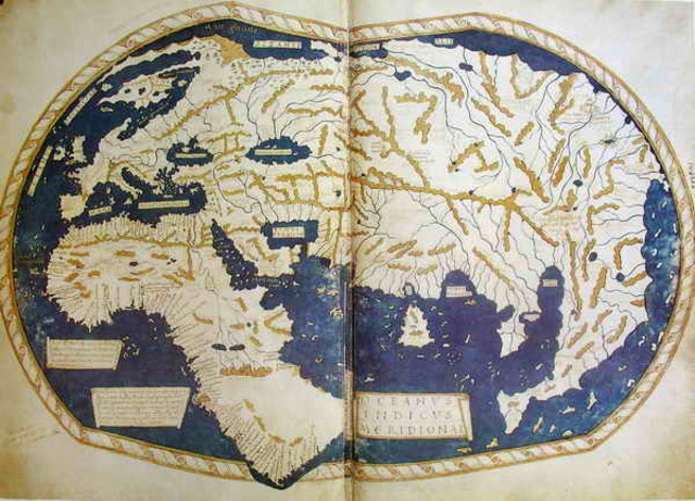 Al-Khwarizmi produces world map partly based on Ptolemy's work