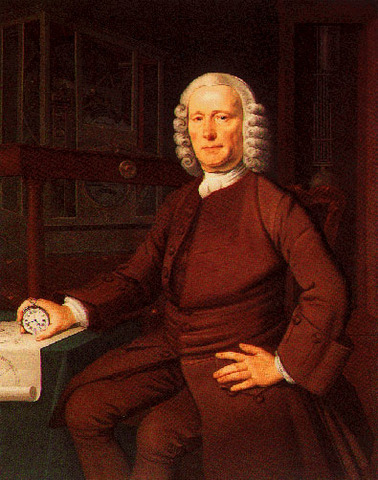 John Harrison develops accurate clock for determining longitude at sea