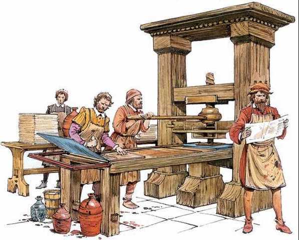 Изобретение книгопечатания