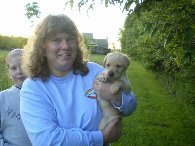 Bella's first trip on the trails