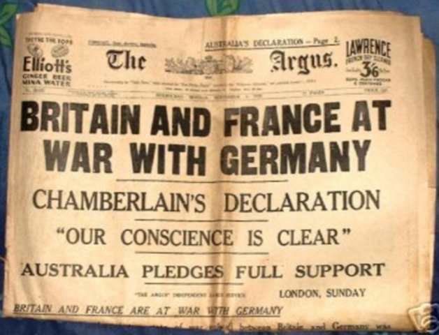 World War I begins