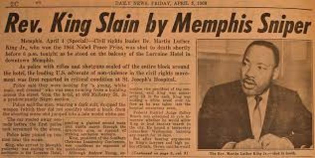 Martin Luther king assassination