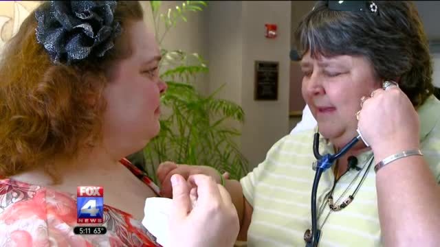 my mom was on the news