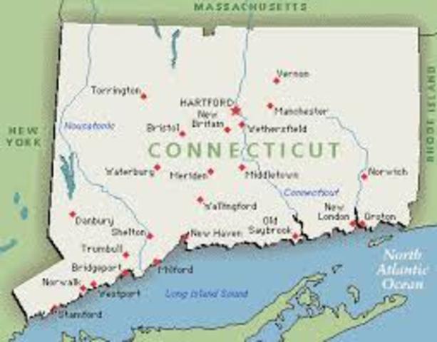 Puritans establish the colony of Connecticut.