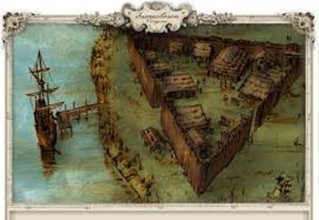 Jamestown is established by colonists.