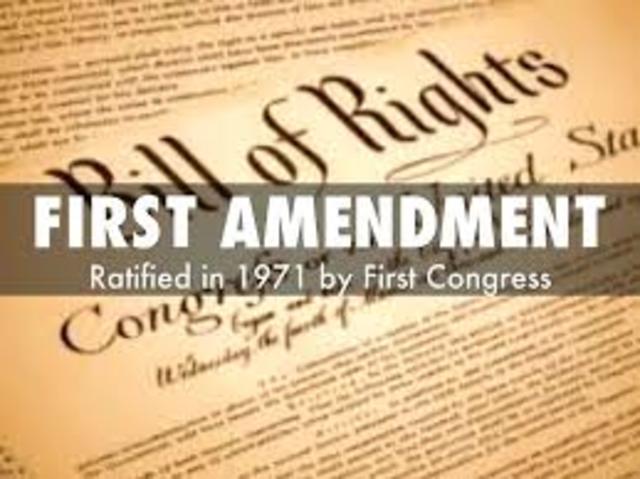 The first amendment