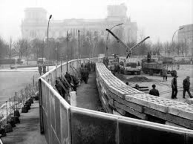 Berlin Wall is built