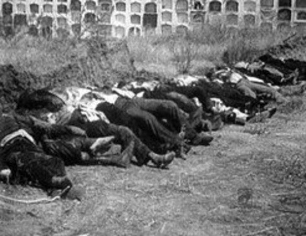 Brutal represión tras la conquista de Badajoz por parte de los militares rebeldes