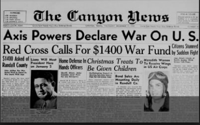 Germany declare war on the USA