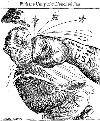 Germany declared war on the US and in Return the US declared war on Germany and also Japan