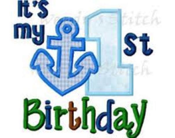 My first birthday