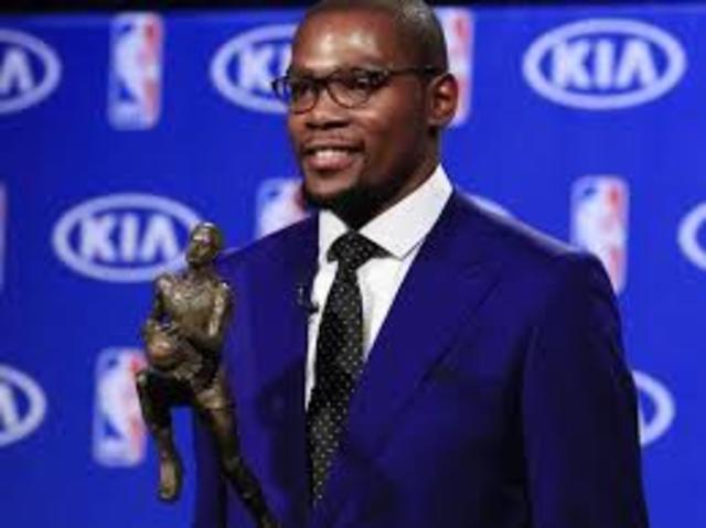 Kevin Durant wins NBA Most Valuable Player