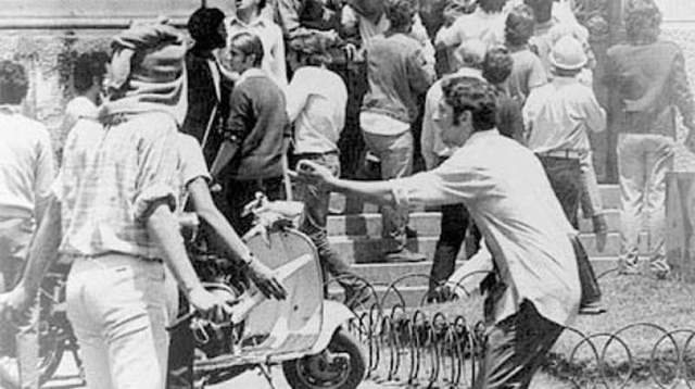 Toma de edificio universitario