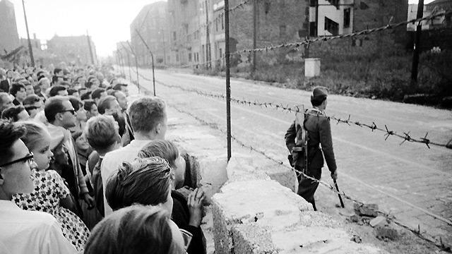 The Berlin Wall is knocked down