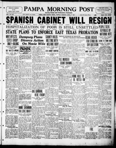 The Spanish Monarchy is Overthrown and the Republic is now Beginning