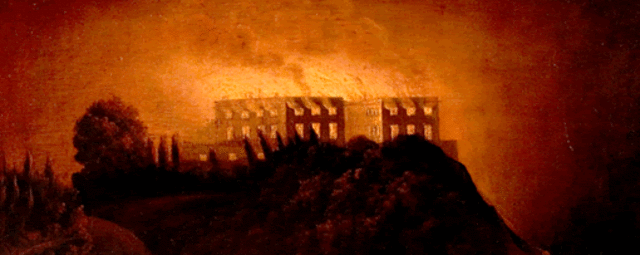 Fire at the Imperial Palace