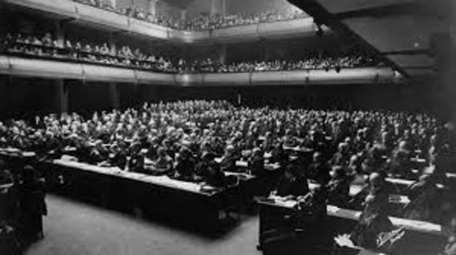 First Meeting of the League of Nations
