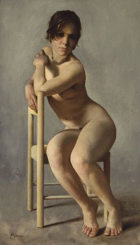 Michael John Angel, Sus pinturas se apegan mucho  la tradición clásica pero igualemte con un acercamiento contemporáneo.