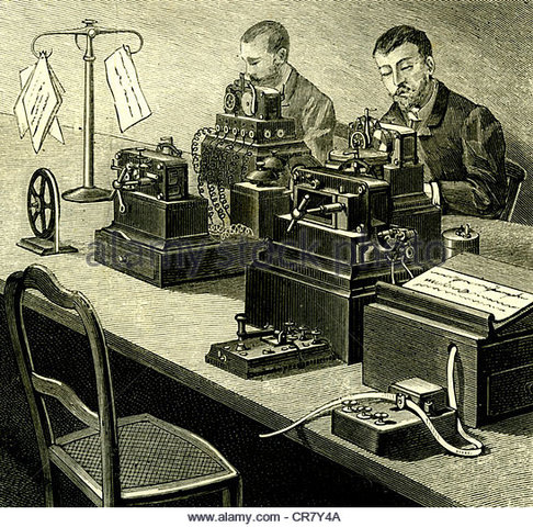 Primer servicio comercial de Telegrafía