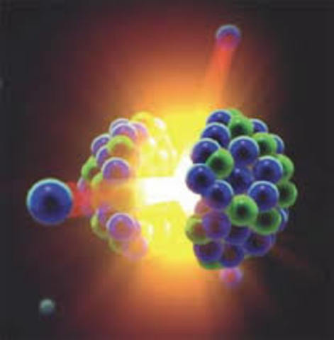 uranium atom is split for the first time