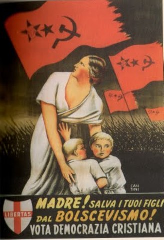 Póster de las elecciones de Italia.