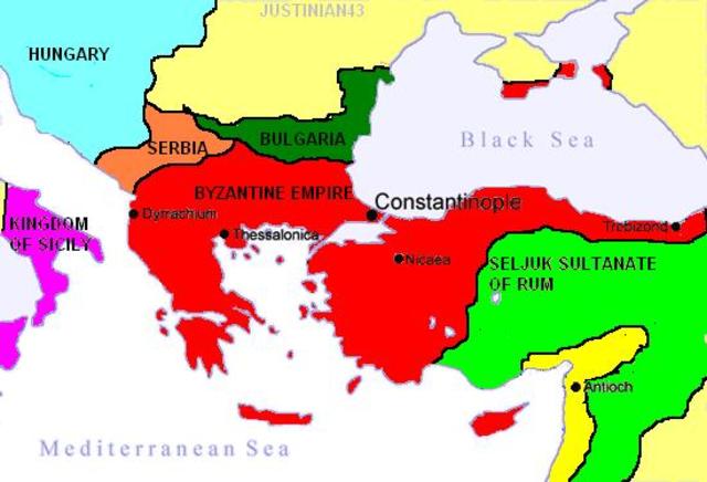 Theodosius II builds wall around Constantinople/Center of New Eastern Roman Empire