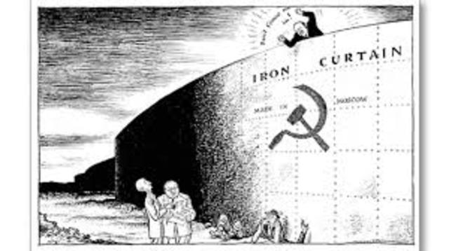 1946- Winston Churchill delivers the iron curtain speech