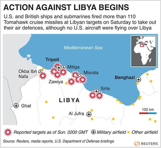 U.S Bombs Libya