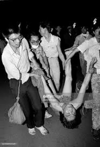 Romanian Massacred in China's Tienanmen Square