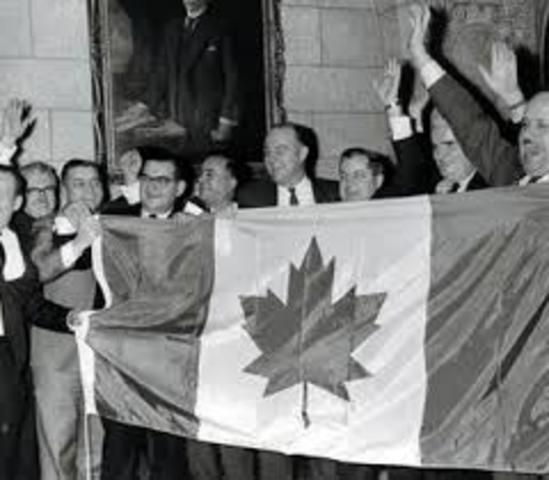 Canadas New Flag 1965