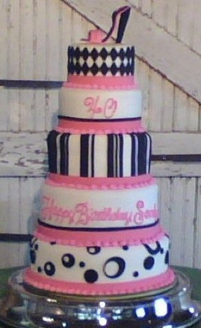 successfullu completed my frst 5 layer cake