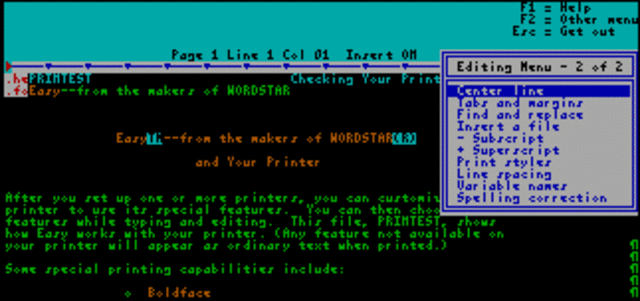 Primer sistema de texto