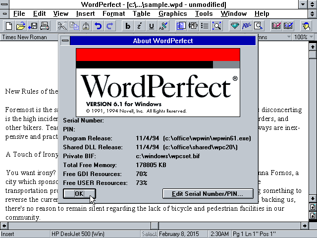 Wordperfect