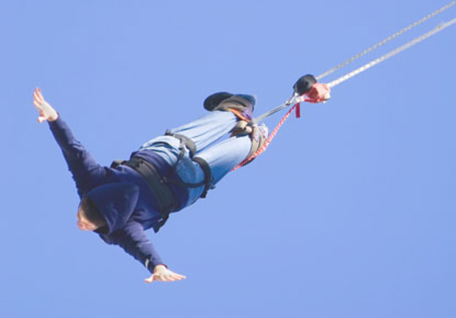 Bungee jumped for the first time