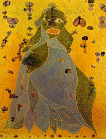 "Holy Virgin Mary" Painting by Chris Ofili