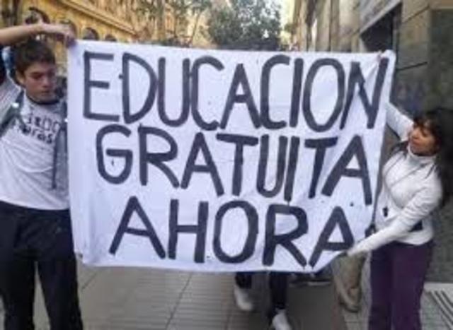 Educación laica, gratuita y obligatoria.