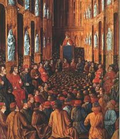 Pope Urban Preaches at the Council of Clermont