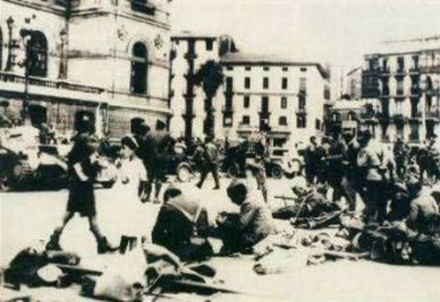 Las tropas nacionales toman Santander