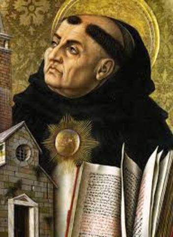 Santo  tomas de aquino ( 1225 - 1274 id )