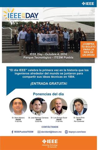 Organización del mini congreso IEEE Day 2016