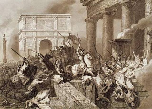 Rome is Invaded by Alaric and the Visigoths