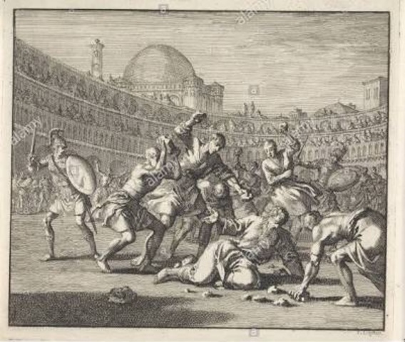 Gladiator battles are Banned through Rome