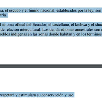 Timeline: Las lenguas en Ecuador a través del tiempo