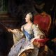 Profile portrait of catherine ii by fedor rokotov (1763  tretyakov gallery)