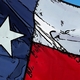 Lone star flag cartoon small