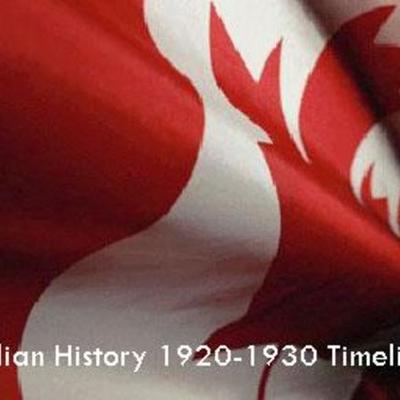 Timeline: Canadian History 1920s & 1930s Timeline