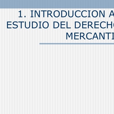 Timeline: INTRODUCCION AL PROCESO MERCANTIL
