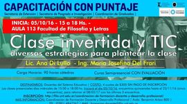 Timeline: Linea de tiempo: Curso de posgrado Clase Invertida y TIC - Facultad de Filosofía y Letras - UNT